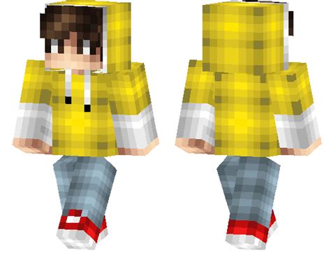 Yellow Hoodie Skin Minecraft Pe Bedrock Skins