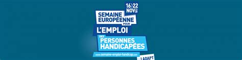 Semaine Européenne Pour Lemploi Des Personnes Handicapées Du 16 Au 22