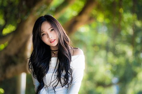 hd wallpaper asian women long hair hairstyle one person beautiful woman wallpaper flare