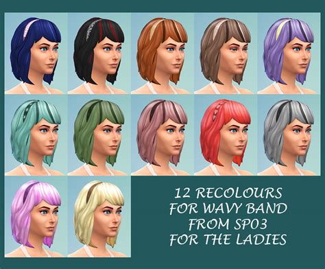 My Sims 4 Blog 4 Stuff Pack Hairstyles Restuffed With Recolours By