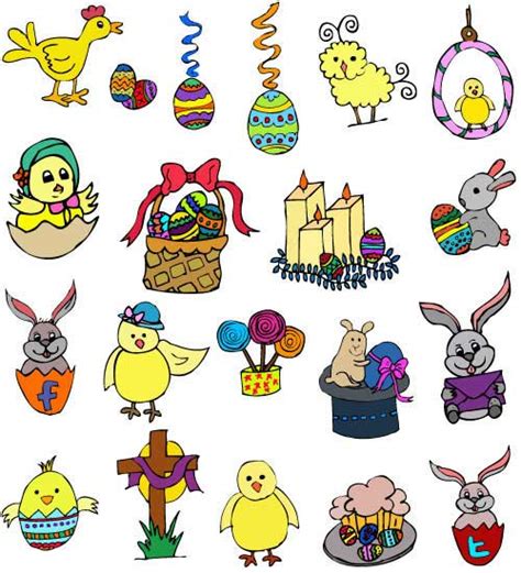 Easter Clip Art 300 Free Vectors For Spring Projects