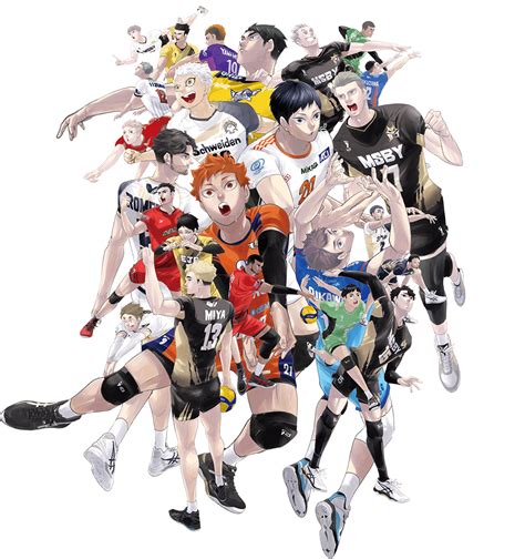 Haikyuu X Vleague Promotional Poster By Furudate Sensei No Text