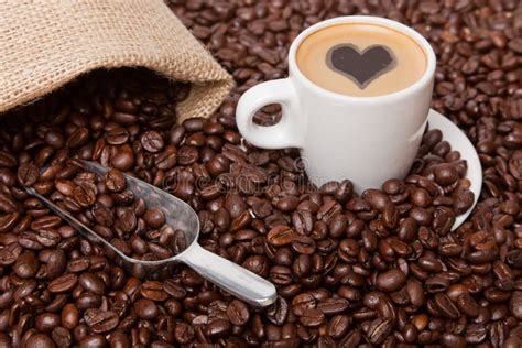 Coffee Love Stock Image Image Of Studio Heart Beverage 16942049