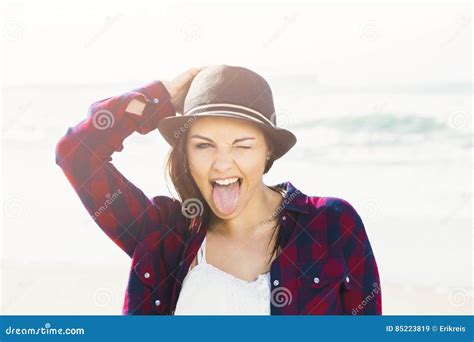 Smile Everyday Stock Image Image Of Hipster Portrait 85223819