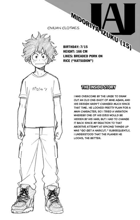 Character Sheet Izuku Midoriya Boku No Hero Academia Hero Academia