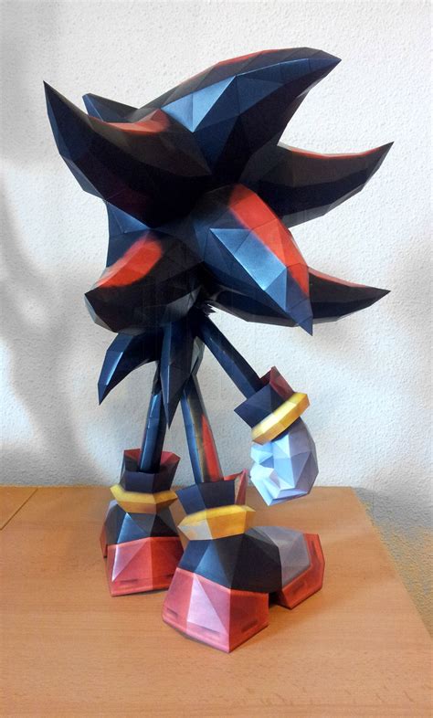 Shadow The Hedgehog Papercraft Shadow The Hedgehog E By Destro2k