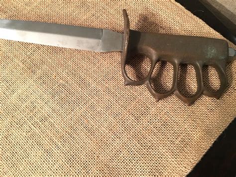 Wwi Us 1918 Trench Knife Replica With Knuckle Guard 1929699955