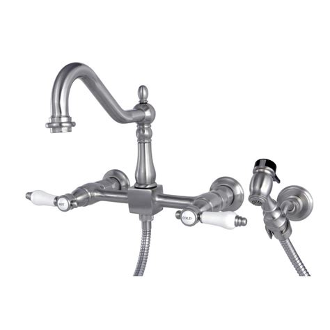 Get it now on amazon.com. Kingston Brass Victorian 2-Handle Wall-Mount Kitchen ...