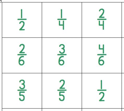 The 10 Best Primary School Classroom Bingo Games Fraction Bingo
