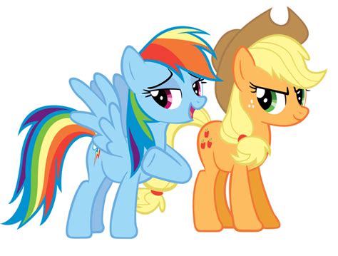 Mlp Applejack And Rainbow Dash