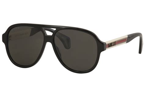 gucci men s seasonal icon gg0463s gg 0463 s 002 black white polarized sunglasses ebay