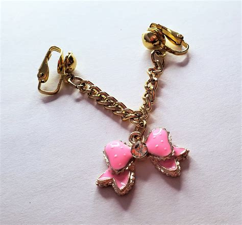 Bow Pussy Jewelry Labial Clip Erotic Vaginal Jewelry Non Piercing