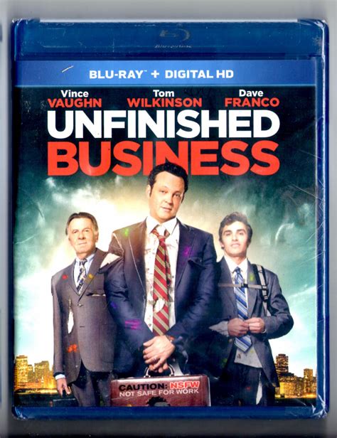 Unfinished Business Blu-ray + Digital HD UV Ultraviolet brand new sealed