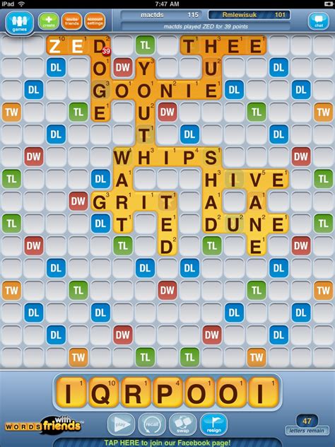 Words With Friends Updated Adds Tile Plate Word O Meter