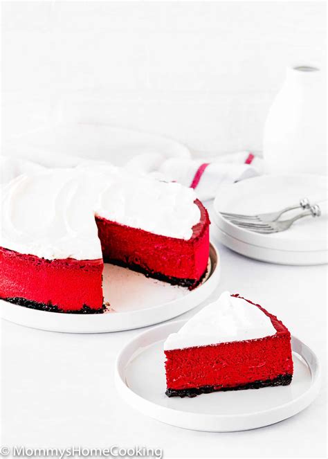 Eggless Red Velvet Cheesecake Mom S Comfort Food Karinokada