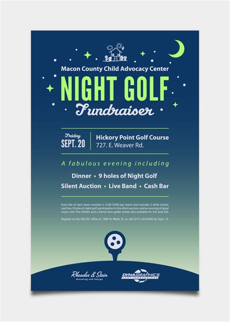 Rhoades And Stein Graphic Design Event Poster Design Golf Fundraiser