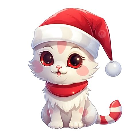 Cat Kitten Christmas Santa Claus Skaeboard Character Cartoon Paw Logo