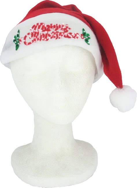 merry christmas light up santa hat light up merry christmas santa hat red felt santa hat