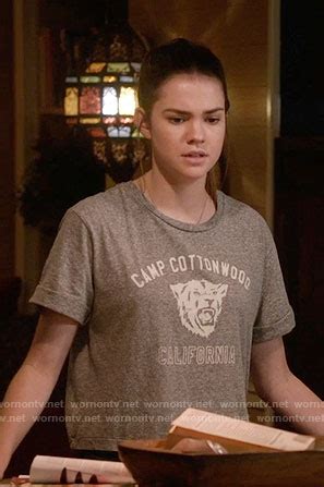 Wornontv Callies Camp Cottonwood California Tee On The Fosters Maia Mitchell Clothes And