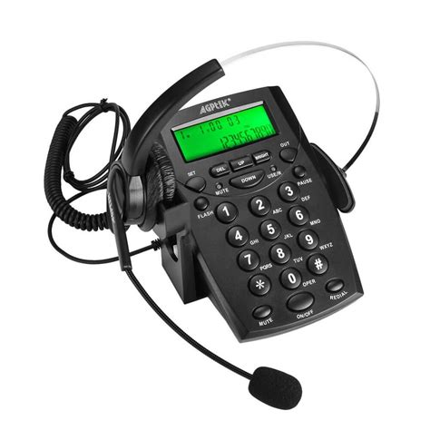 Agptek Call Center Dialpad Headset Telephone With Tone Dial Key Pad