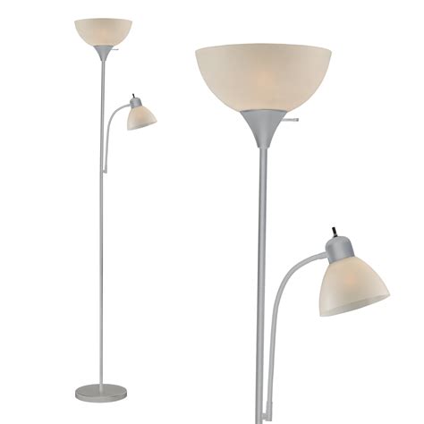 Modern Floor Lamp 72 Tall Living Room Lamp Gray Finish By Lightaccents