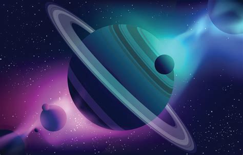 Realistic Planet And Space Scene Background 2836795 Vector Art At Vecteezy