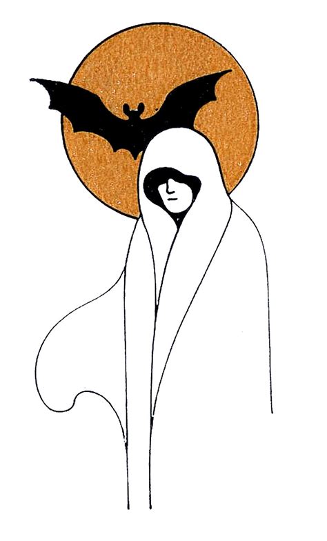 Vintage Halloween Clip Art Ghost Ladies The Graphics Fairy