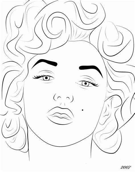 Printable Marilyn Monroe Coloring Pages Jambestlune