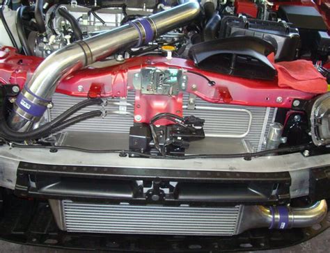 hks r type intercooler kit with polished aluminum piping for 2007 16 mitsubishi evo x [cz4a