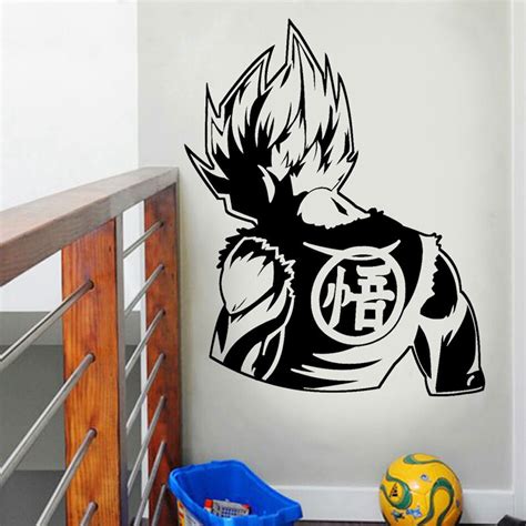 Product titleshiyao anime demon slaye wall art decor painting poster home decoration gift for kids and anime fans(style5). Dragon Ball Z Anime Poster Goku Super Saiyan Wall Sticker For Kids Room Window Manga home ...