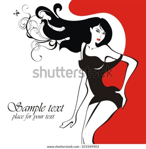 Beautiful Sexy Girl Stock Vector Royalty Free 103369403 Shutterstock