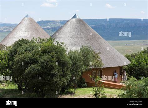 Traditional Huts At Basotho Cultural Village Golden Gate Highlands