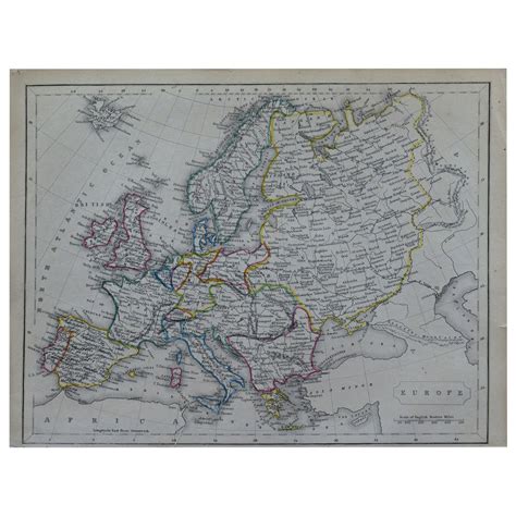 Original Antique Map Of China Circa 1800 For Sale At 1stdibs