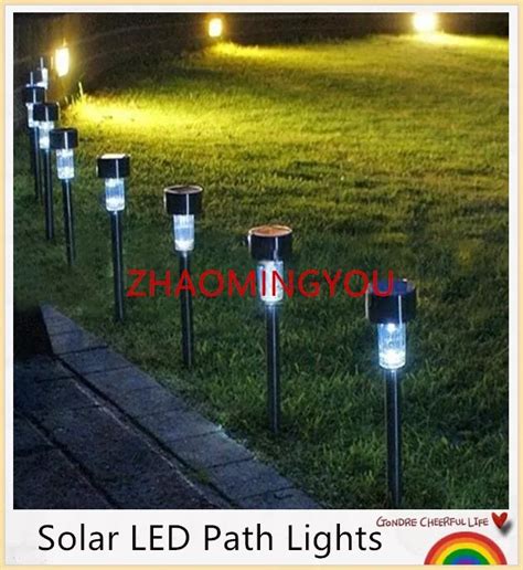 Yon 10pcs High Quality Waterproof Solar Lamps White Abs Spot Light