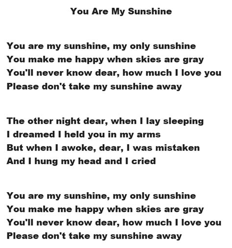 Fox Valley Memory Project On A Positive Note Video And Lyrics For You Are My Sunshine