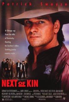 One or more living persons in the nearest degree of relationship to a particular individual 2 next of kin refers to the nearest blood relatives of a person who has died, including the surviving spouse. Next of Kin (1989 film) - Wikipedia