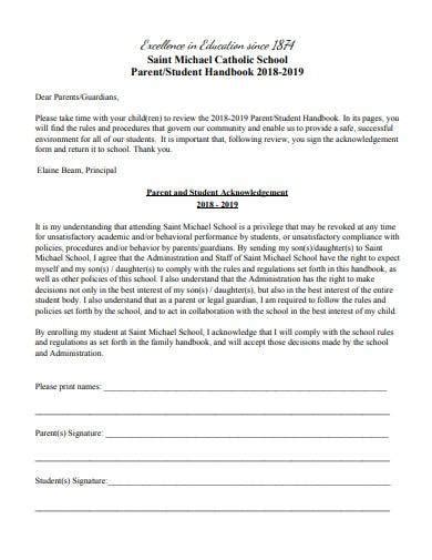 Free 10 Student And Parent Handbook Samples In Ms Word Pdf