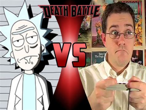 Sold Rick Sanchez Vs Angry Video Game Nerd By Brooklynguy27 On Deviantart