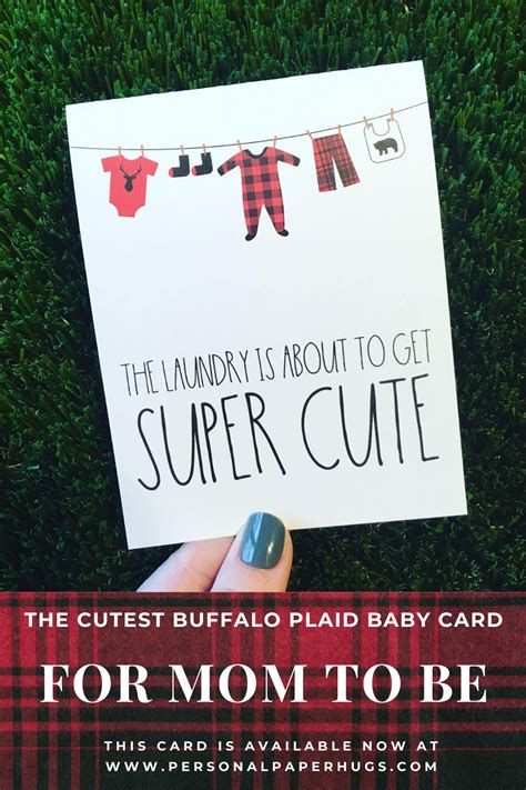 From traditional to funny baby shower messages, these baby quotes and well wishes will inspire you. Buffalo Plaid Baby Card in 2020 | Baby shower funny, Funny baby card, Baby cards
