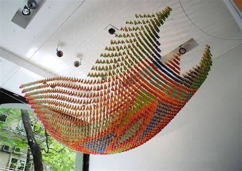 Thousands Of Colorful Clothespins Form Swirling Patterns Clothespin
