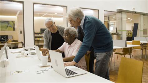 Elderly People Using Laptops · Free Stock Video