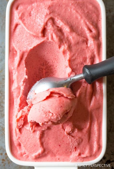 Healthy 5 Minute Strawberry Pineapple Sherbet A Spicy Perspective