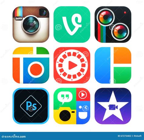 Set Of Popular Adobe Icons Products Cartoon Vector Cartoondealer