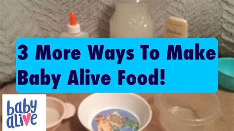 3 Ways To Make Baby Alive Food YouTube