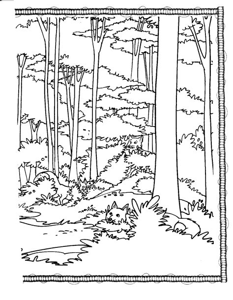 Free Printable Forest Coloring Pages Free Printable Templates