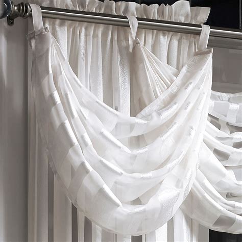 A bright, vibrant air or a calm, muted element. Bainbridge Sheer Waterfall Window Treatment