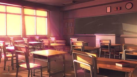 Artstation Anime Classroom Steven Kent Lomtong Anime Classroom