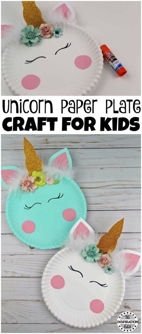 Paper Plate Crafts Easy Unicorn Craft Idea Handmade Christmas Crafts