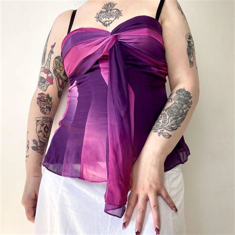 Beauts vintage 90s silk fairycore floaty purple... - Depop