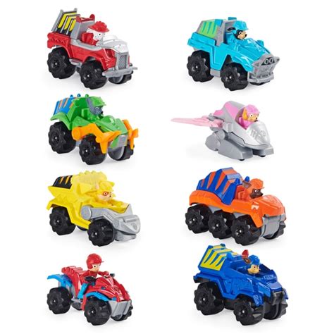 8 True Metal Dino Rescue Paw Patrol Vehicles